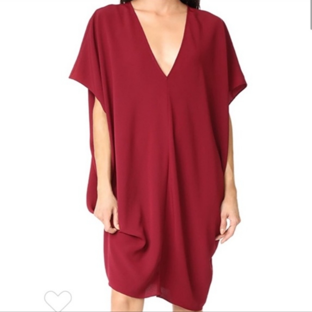 HATCH Burgundy The Slouch Dress O/S
